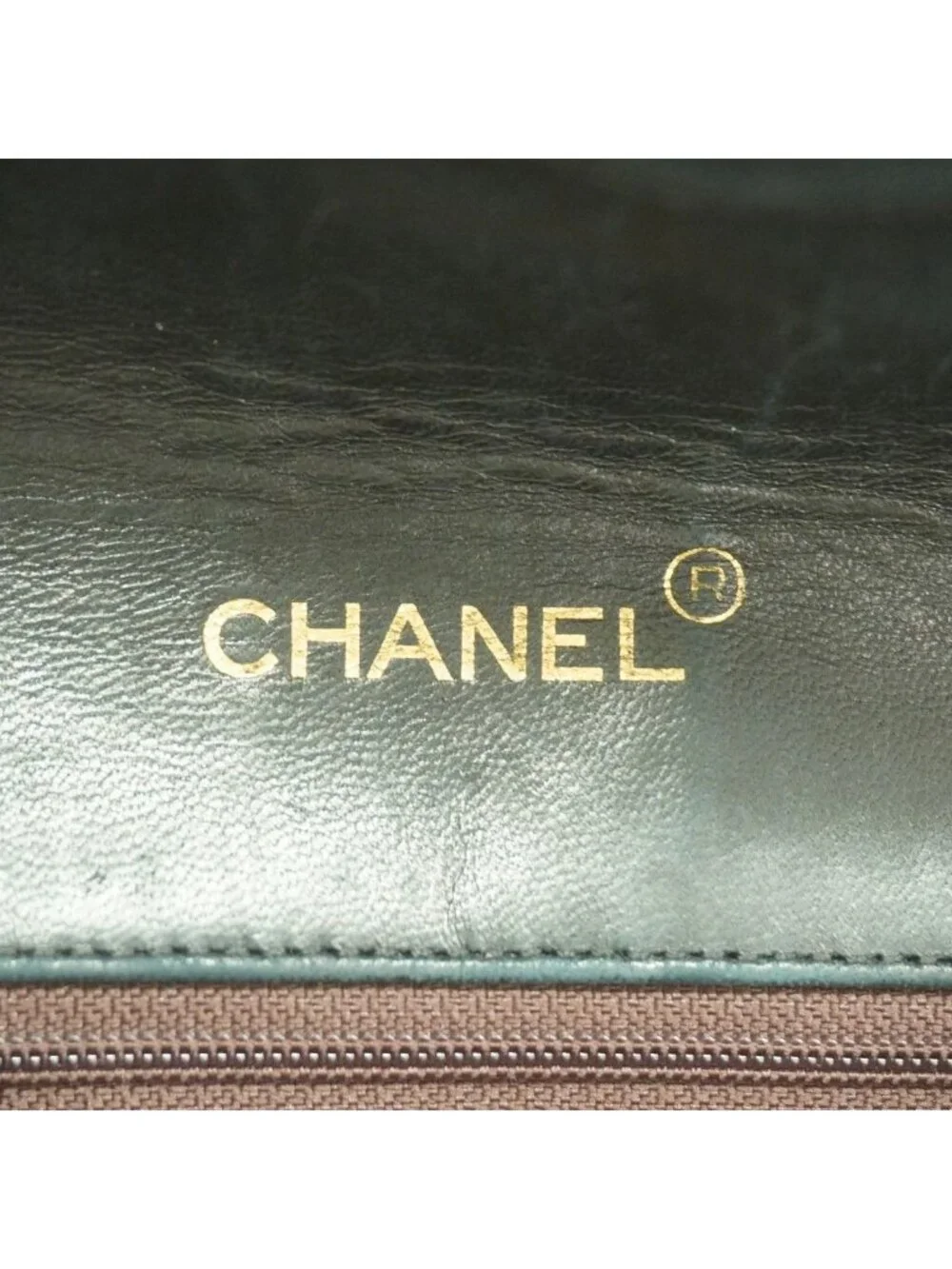 Chanel Shoulder Bag Quilted Lambskin Black Gold